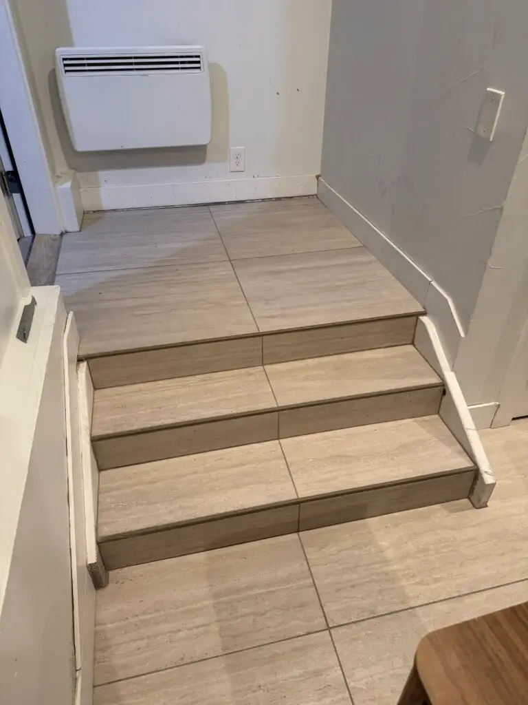 Large Format Tile Installation in Denver — ditra membrane installation